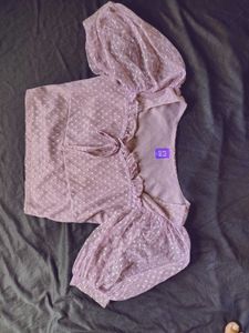 Athena Puff Sleeve Crop Top
