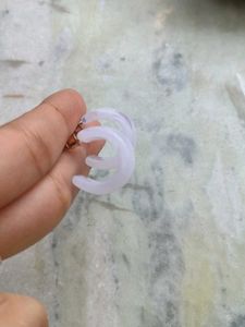 NEW   Marble  Hoop Earrings ( small)