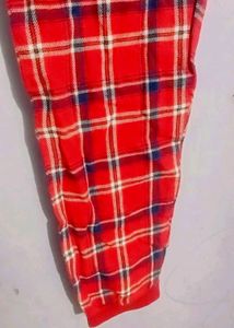 Red Plaid Leggings lenght/30