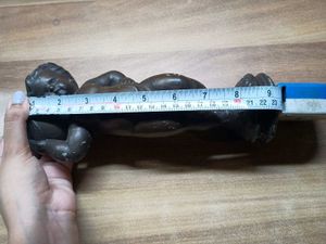 Vintage bronze cupid, cherub figure lamp