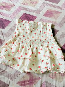 Floral Tube top/ Mini Skirt