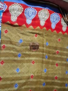 Daily Wear Saree With Little Patch Work