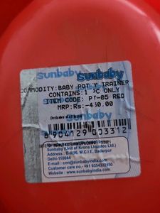 Sunbaby Red &amp; White Potty Seat