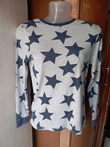 Star Pattern Long Sleeve Tee