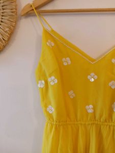 Aaliya Sunshine Yellow Embellished Dress