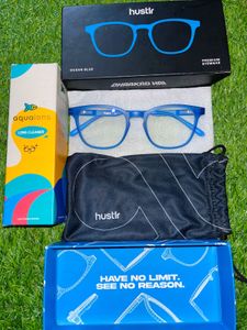 Lenskart Hustlr Ocean Blue Eyewear Premium Blu Cut