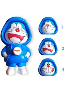 Doraemon Facechanging Keychain Bobblehead Figure