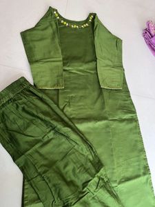 Green Satin Top