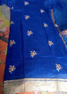 Back Nd Front Embroidery Sherwani Type Suit