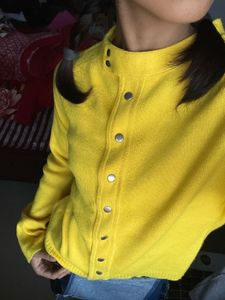 Sunny Puff Candie Yellow Cardigan