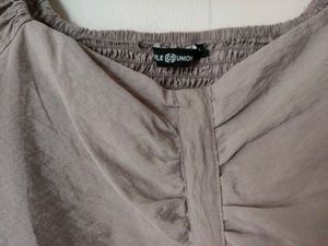 Mauve Peplum Top