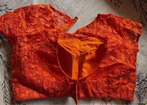 Orange Padded Blouse