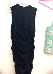 Tokyo Talkies Black Bodycon Dress | Size Xl