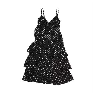 Crepe Polka Printed Short Dress