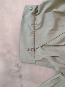 Mint Green Puff Sleeve Top