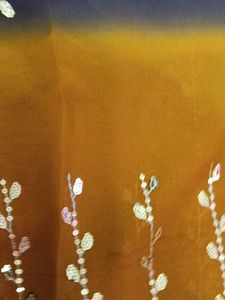 Elegant Brown &amp; Black Saree