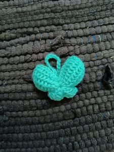 Chrochet Keychain Of Buterfly