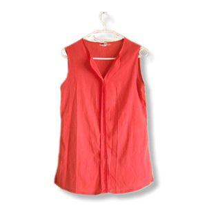 Orange Sleeveless Top