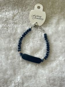 Navy Blue Beads Bracelet