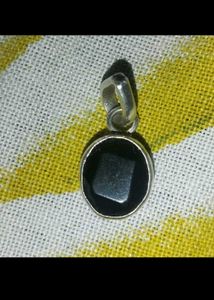 pure silver Black onyx pendant