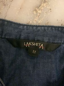 Cotton Denim Kurta Navy Blue