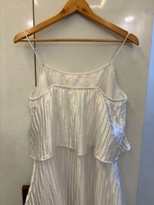 White Layered Mini Dress