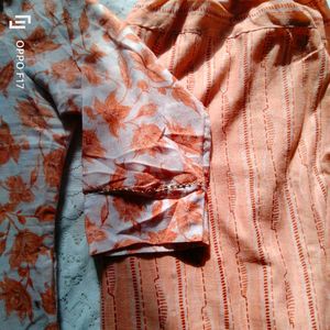 Flower Print Kurta Set