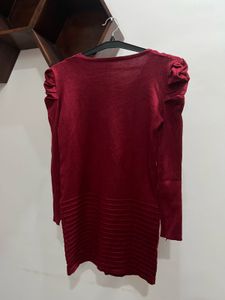 Red Embellished Sweater