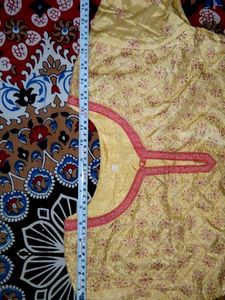 Silk Kurta With Net Duppata