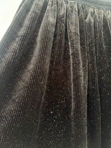 Black Corduroy Mini Skirt