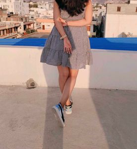 Gingham Sundress with Tie Straps