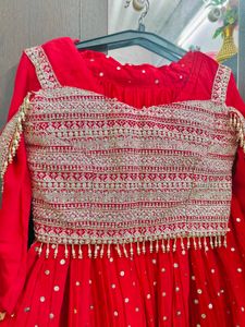 Rani pink Bridesmaid Lehenga Crop Top