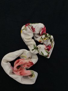 Floral Hair Scrunchies-2