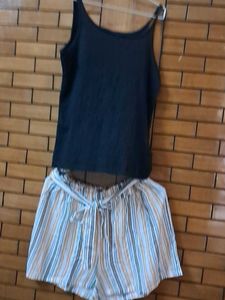 Pure Organic  Cotton  Hnm  Top N Short