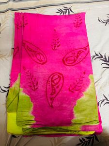 Fixed Daily Wear Saree(no Blouse)