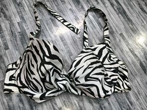 Zebra 🌾42DPrint Padded Bra