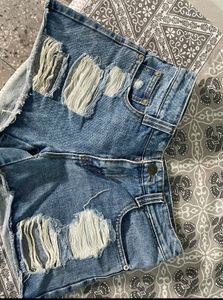 Denim Shorts Dark-blue