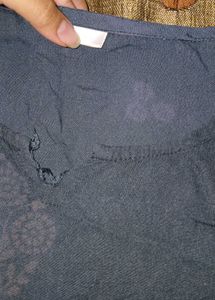 new mother breast feeding dress Blue Cotton Blend