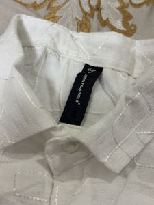 THREAD WORK WHITE SHIRT✨