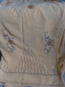 #pricedrop Elegant Pale Yellow Sequined Saree