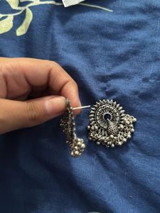 Peacock Jhumka Earrings
