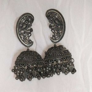 ✨Vintage Silver Jhumka Earrings💜