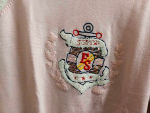 Pink Embroidered Sweater