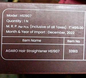 AGARO Hair Straightener