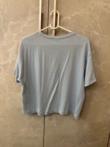 Original Zara Blue Crop Top