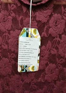 Floral Lace Bodysuit - M/L Size