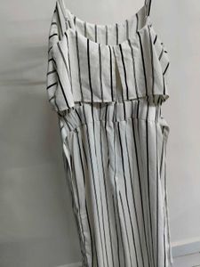 Striped Ruffle Jumpsuit