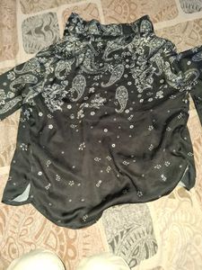 Paisley Print Button-Down Shirt