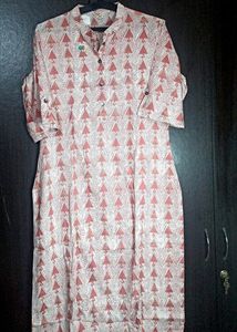 Women Cotton Muslin Printed Kurta