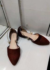 Cute Maroon Ballerinas